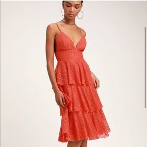 Lulus Tiered Midi Dress